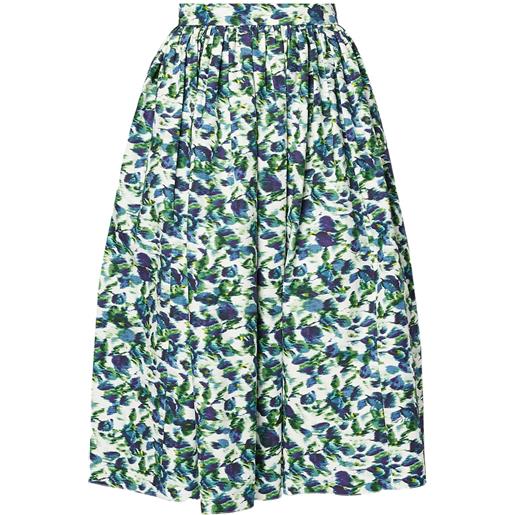 ERDEM gonna midi a fiori - verde
