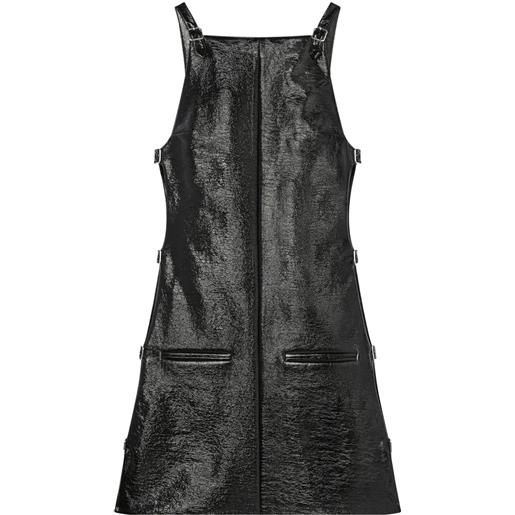 Courrèges abito con spalline - nero