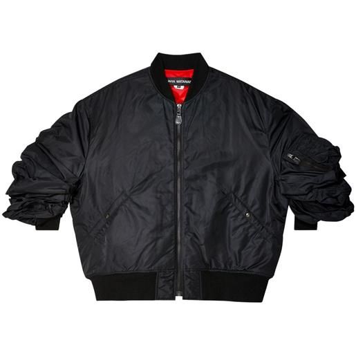 Junya Watanabe bomber con risvolti sulle maniche - nero