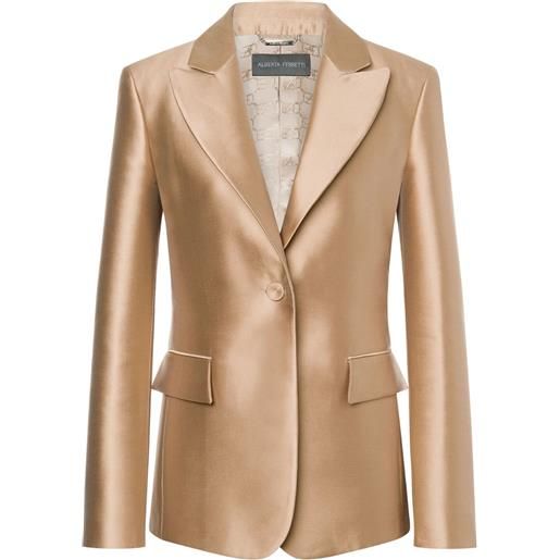 Alberta Ferretti blazer monopetto - toni neutri