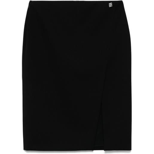 Givenchy gonna con dettaglio 4g liquid - nero
