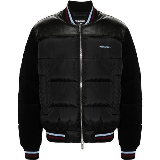 DSQUARED2 bomber imbottito - nero