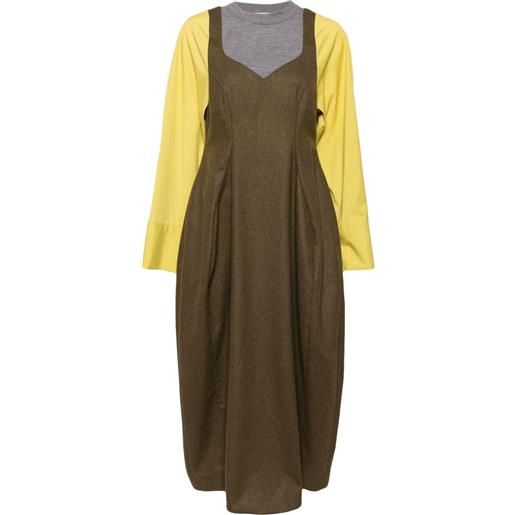 Enföld abito lungo a maniche lunghe - marrone