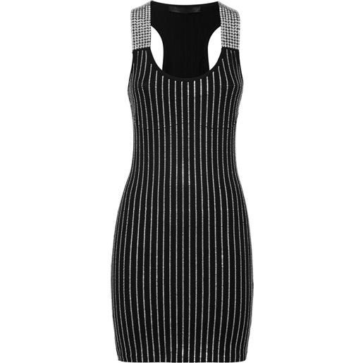 Philipp Plein abito con strass - nero