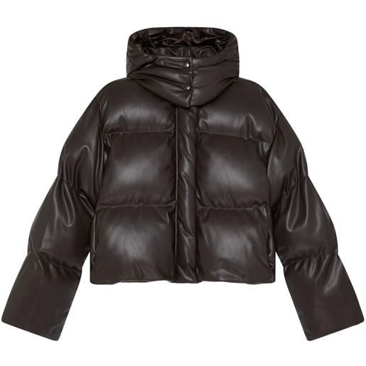 Stella McCartney piumino crop - marrone