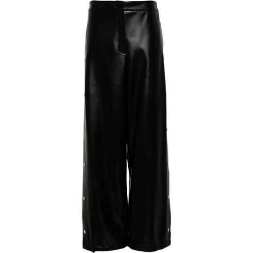 Stella McCartney pantaloni in finta pelle - nero