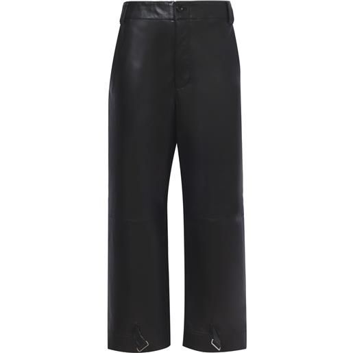 Proenza Schouler White Label pantaloni crop dritti - nero