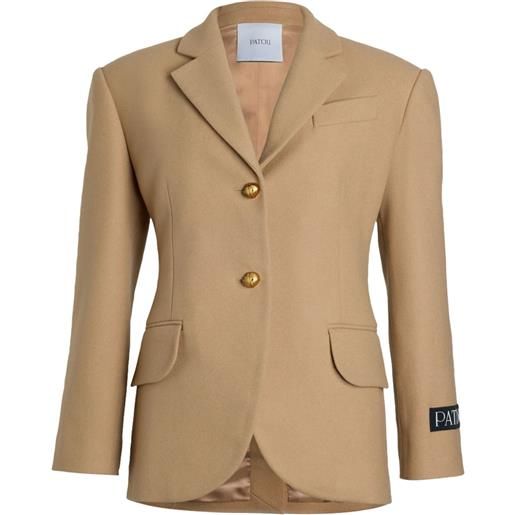 Patou giacca con cintura - toni neutri