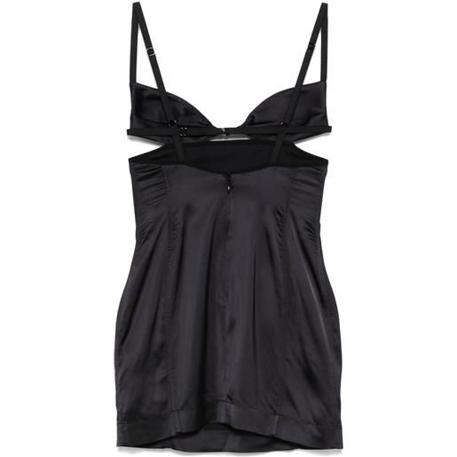 Nensi Dojaka abito corto petal - nero