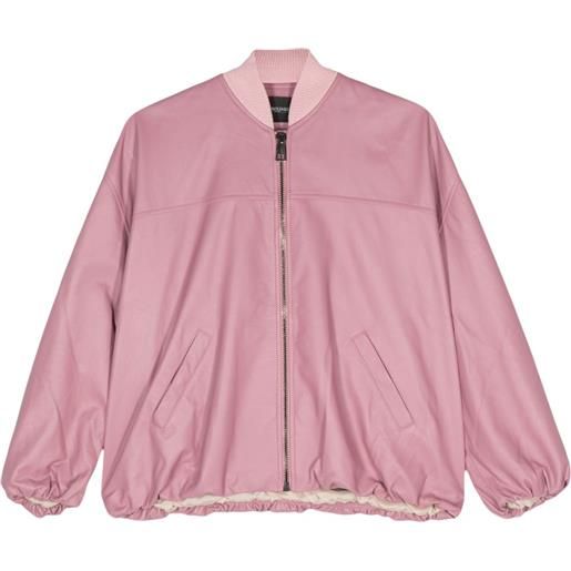 Simonetta Ravizza bomber con zip - rosa