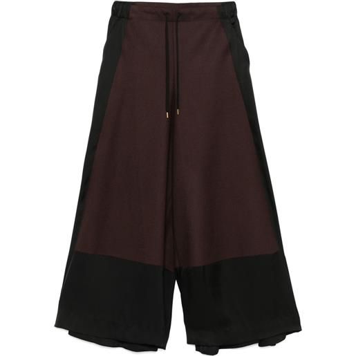 Undercover pantaloni con inserti - marrone