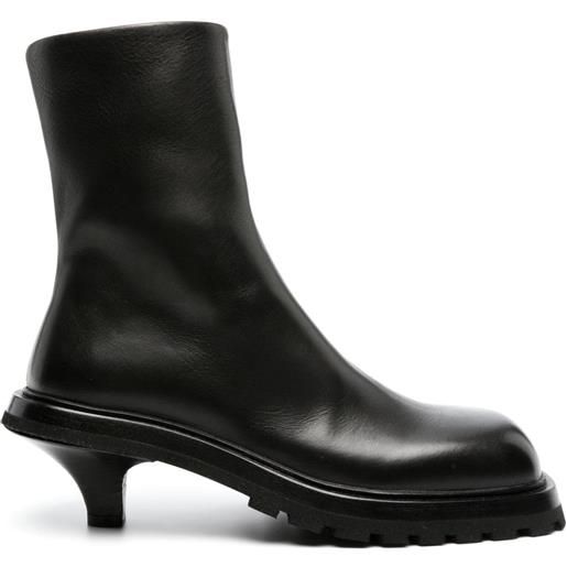 Marsèll stivaletti trillo in pelle 70mm - nero