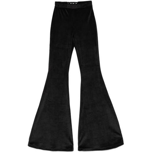 GCDS pantaloni con dettaglio choker - nero