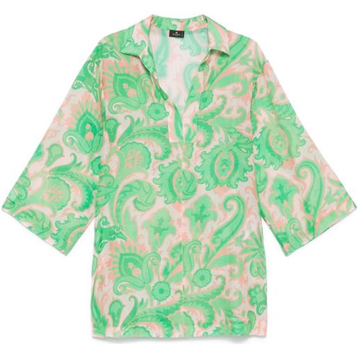 ETRO pareo con stampa paisley - verde
