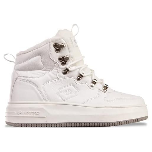 Lotto jalana pf fur unisex sneakers, nero bianco sporco, 36 eu
