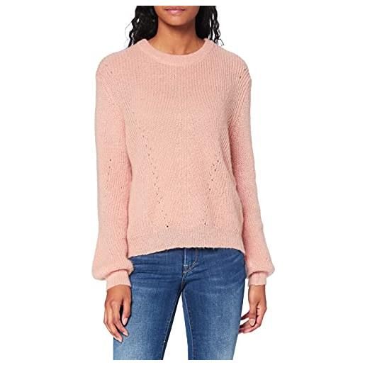 SPARKZ COPENHAGEN violetta crop knit felpa, rosa (pearl 596), 40 (taglia produttore: small) donna
