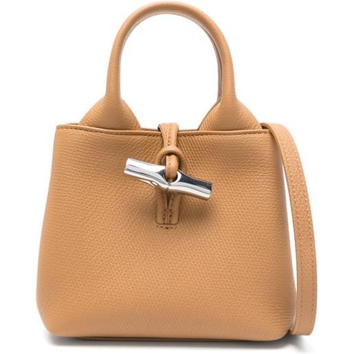Longchamp borsa tote le roseau xs - marrone