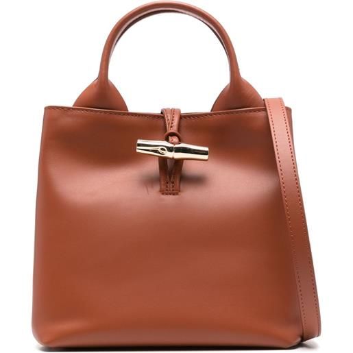 Longchamp borsa a mano le roseau s - marrone