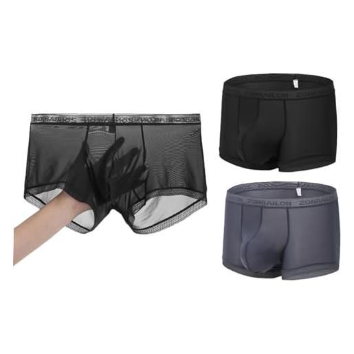 Boxer Donna Lucido Modello Ragazzo - Mutandine Elasticizzate Trasparenti