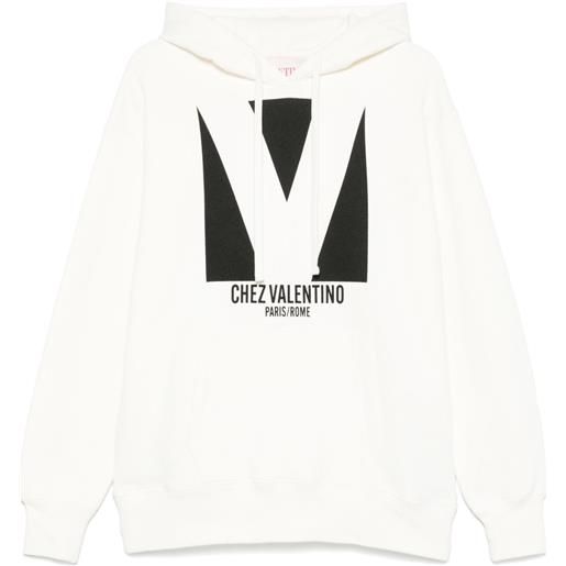 Valentino Garavani felpa con cappuccio chez - toni neutri