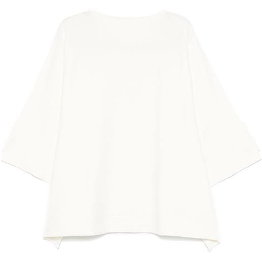 Issey Miyake maglione square rib ap - bianco