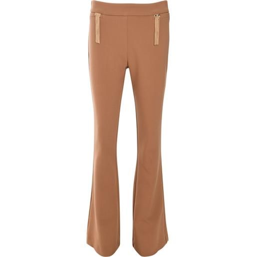 SIMONA CORSELLINI pantaloni svasati - toni neutri