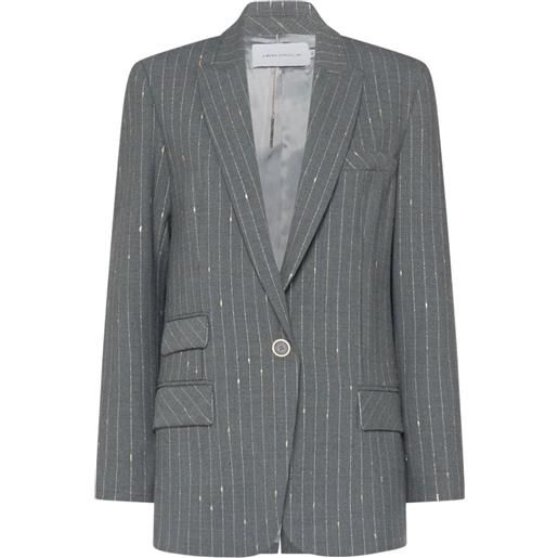 SIMONA CORSELLINI blazer monopetto - grigio