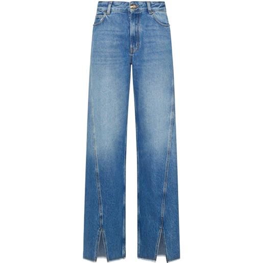 SIMONA CORSELLINI jeans a gamba ampia - blu