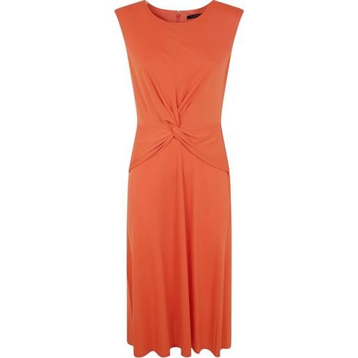 Lauren Ralph Lauren abito midi con incrocio - arancione