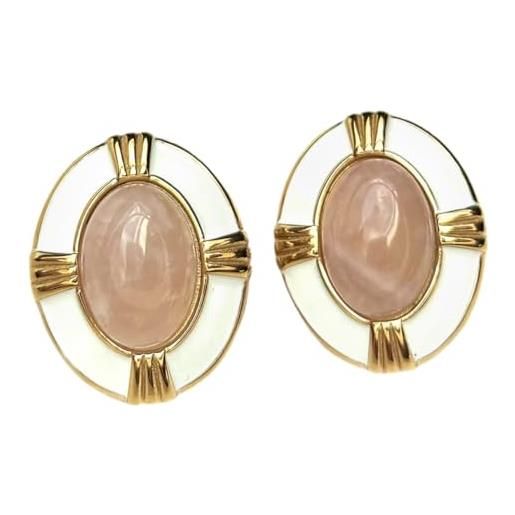 Orecchini a lobo Fleur in argento 925 placcato oro giallo 18kt con