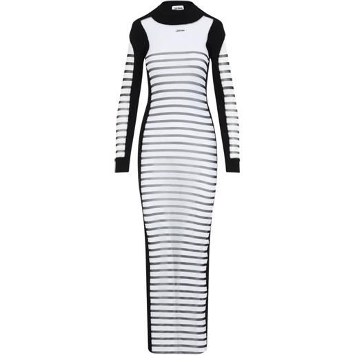 Jean Paul Gaultier abito a righe - bianco