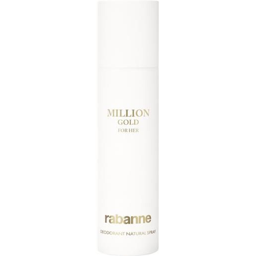 Rabanne million gold for her deodorant natural spray 150ml