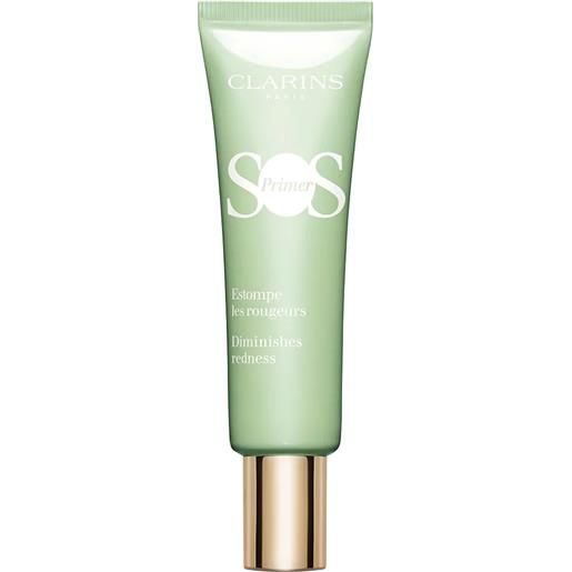 Clarins sos primer verde - contrasta i rossori - green