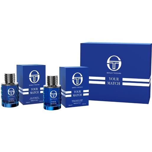 Sergio Tacchini your match confezione regalo lozione dopobarba 100ml + eau de toilette 100ml