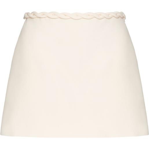 Valentino Garavani minigonna crepe couture - bianco