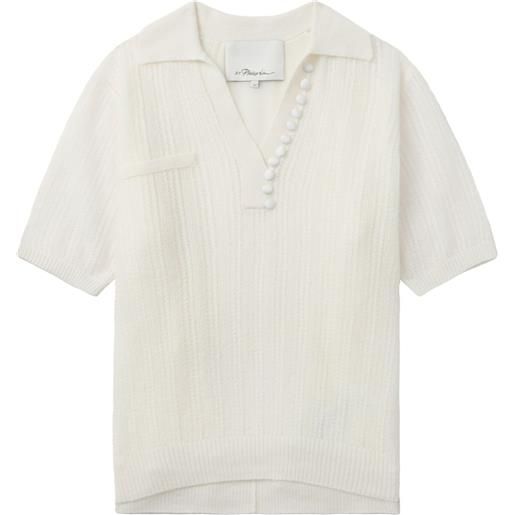 3.1 Phillip Lim polo a strati - bianco