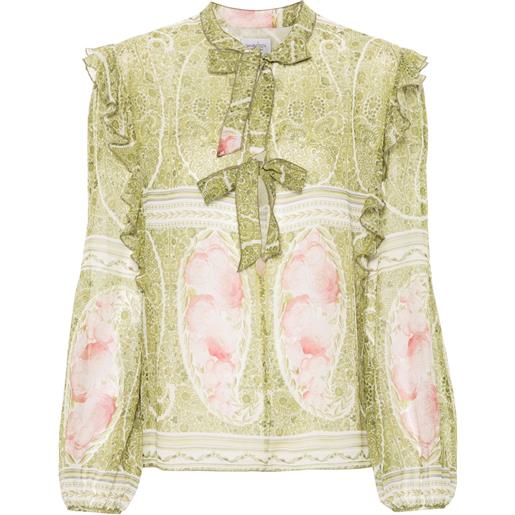 Giambattista Valli blusa a fiori - verde