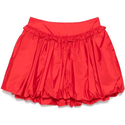 Simone Rocha minigonna con arricciatura - rosso