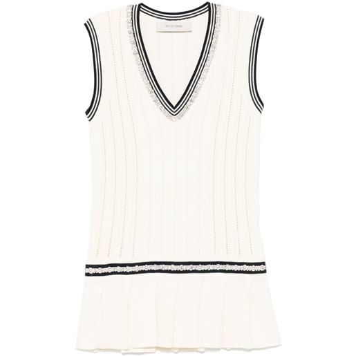 Golden Goose abito corto varsity marjory - toni neutri