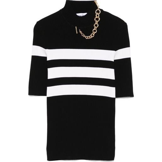 Jean Paul Gaultier t-shirt a righe - nero