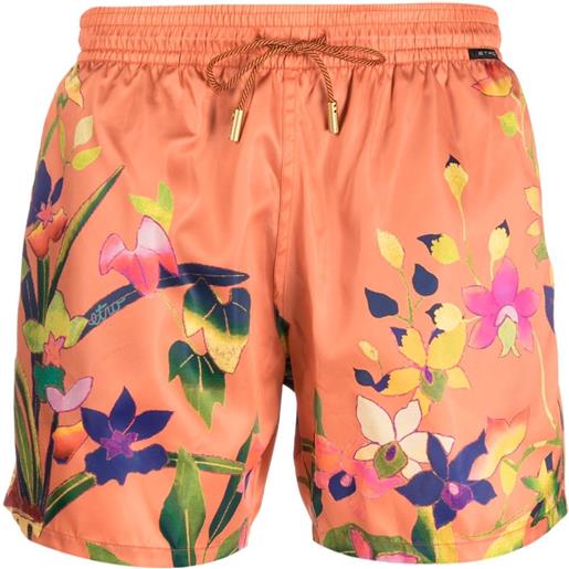 ETRO costume da bagno a fiori - arancione