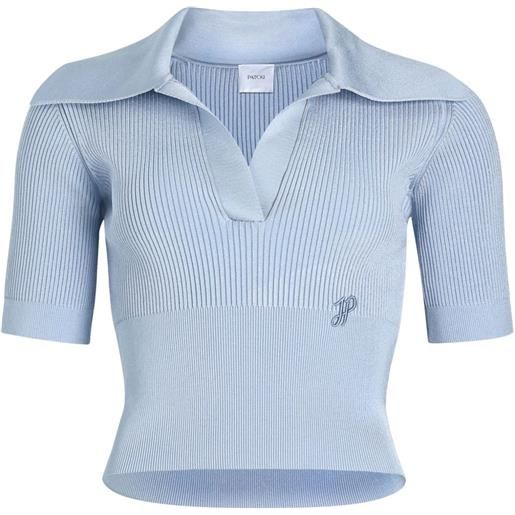 Patou polo in maglia - blu