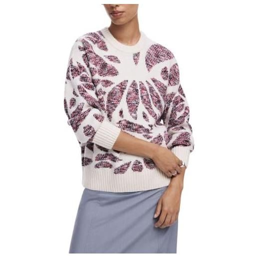 Desigual maglione da donna a maglia spessa felpa, materiale finitura: , m