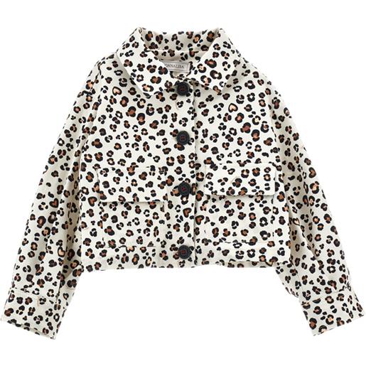 Monnalisa giacca gabardine animalier