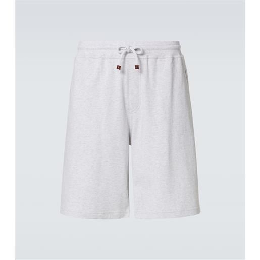 Brunello Cucinelli shorts in jersey di misto cotone