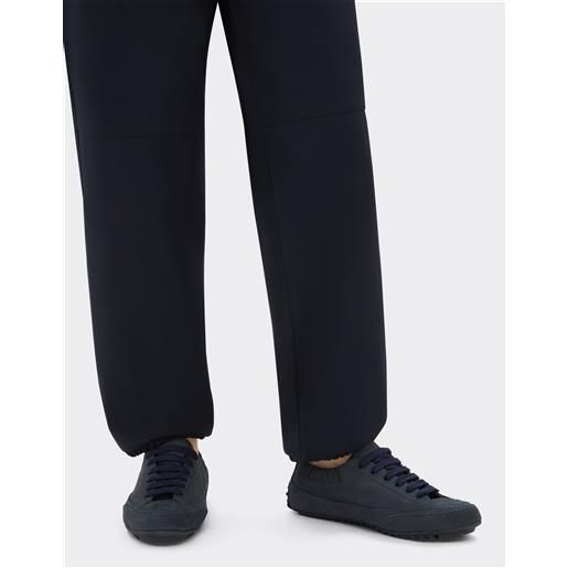 Ferrari sneaker da guida in nabuk - female sneaker navy 37