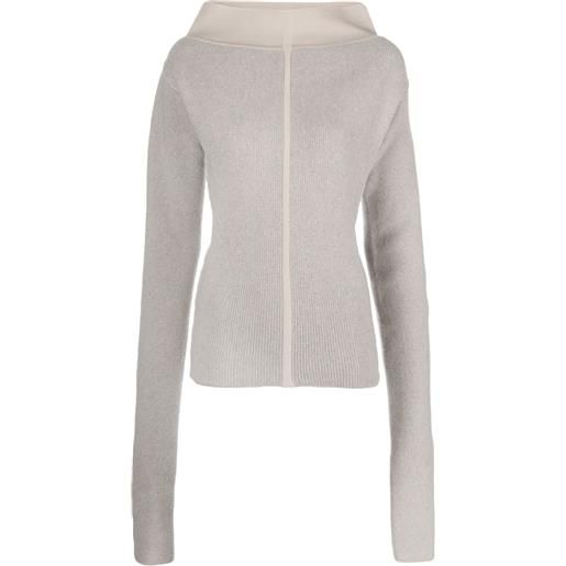 Rick Owens maglione a collo alto - grigio