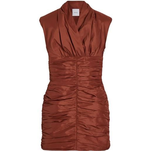 Patou abito corto con schiena scoperta - marrone