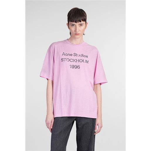 Acne Studios t-shirt in cotone rosa