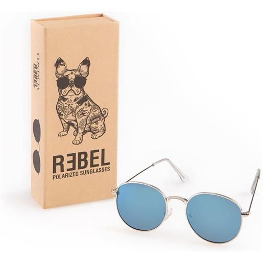 Fidia Farmaceutici contacta occhiali da sole rebel lente argento/azzurra